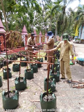 Pertanaman di Rumah Jabatan Walikota Kota Jayapura